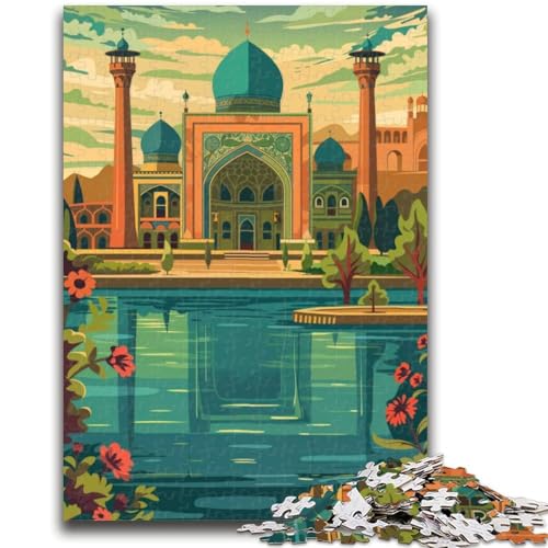 1000-teiliges Puzzle Isfahan-Reiseposter, pädagogisches Familienspiel, als Geschenk für die ganze Familie ab 14 Jahren (Größe 50x70cm) von NCVAZHASO