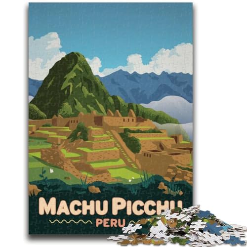 1000-teiliges Puzzle Machu Picchu, pädagogisches Familienspiel, als Geschenk für die ganze Familie ab 14 Jahren (Größe 50x70cm) von NCVAZHASO