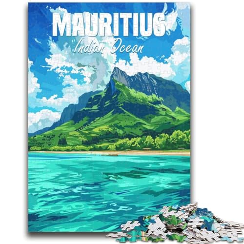 1000-teiliges Puzzle Mauritius, pädagogisches Familienspiel, als Geschenk für die ganze Familie ab 14 Jahren (Größe 38x26cm) von NCVAZHASO