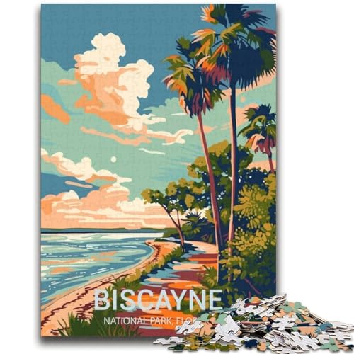 1000-teiliges Puzzle für Erwachsene, Geschenk zum Biscayne-Nationalpark, Familienunterhaltungsspielzeug, Lernspiel zum Geburtstag, Weihnachten, für Kinder ab 14 Jahren (Größe 38x52cm) von NCVAZHASO