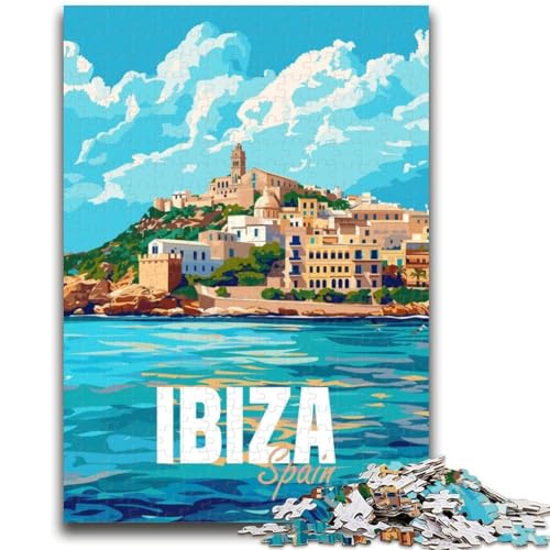 1000-teiliges Puzzle für Erwachsene, Geschenke, Ibiza, Spanien, Reise, Familienunterhaltung, Spielzeug, Lernspiel zum Geburtstag, Weihnachten, für Kinder ab 14 Jahren (Größe 38x26cm) von NCVAZHASO
