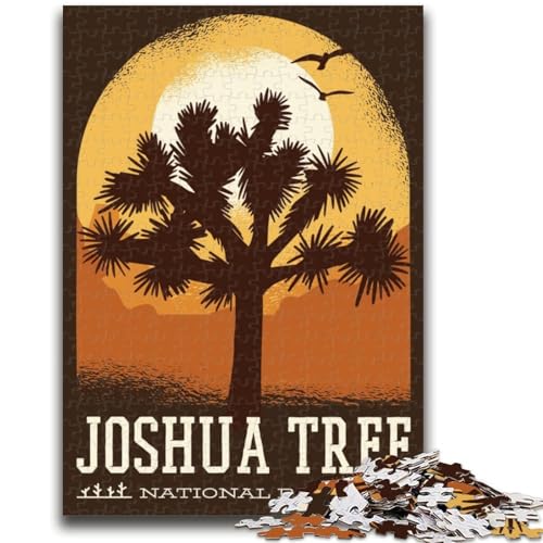1000-teiliges Puzzle für Erwachsene, Geschenke, Joshua Tree, Stressabbau, Staycation, Zeitvertreib, Wunschliste mit Weihnachtsmann (Größe 50x70cm) von NCVAZHASO