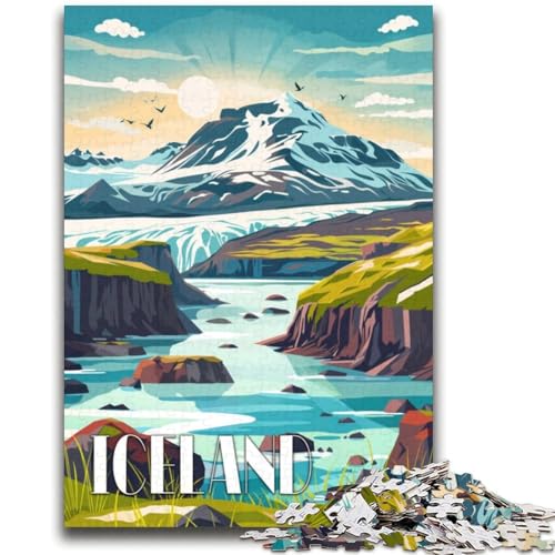 1000-teiliges Puzzle für Erwachsene, Geschenke Isländische Gelassenheit, Familienunterhaltungsspielzeug, Lernspiel zum Geburtstag, Weihnachten, für Kinder ab 14 Jahren (Größe 38x52cm) von NCVAZHASO