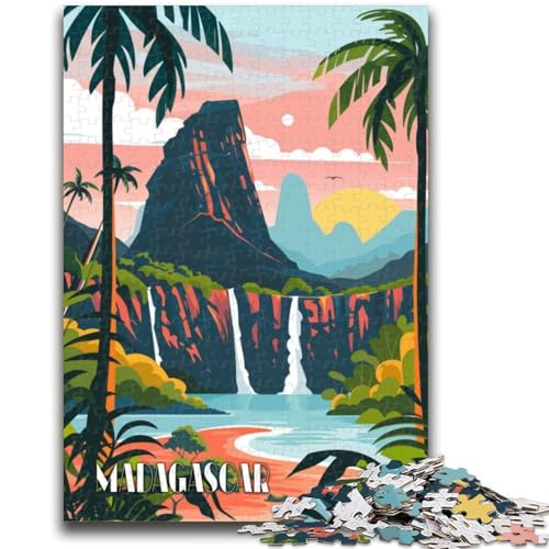 1000-teiliges Puzzle für Erwachsene, Geschenke Madagascar Falls, Familienunterhaltungsspielzeug, Lernspiel zum Geburtstag, Weihnachten, für Kinder ab 14 Jahren (Größe 50x70cm) von NCVAZHASO