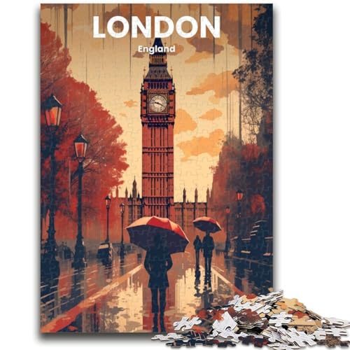 1000-teiliges Puzzle für Erwachsene, London, pädagogisches Familienspiel, Wanddekoration, einzigartige Geburtstags (Größe 38x26cm) von NCVAZHASO