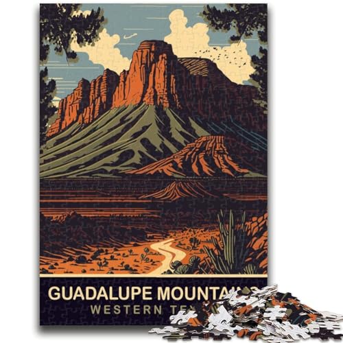 1000-teiliges Puzzle für Erwachsene und Jugendliche, Guadalupe-Berge, Stressabbau, schwierige Herausforderung, stärkt die Liebe zwischen Paaren (Größe 50x70cm) von NCVAZHASO