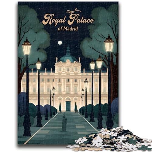 1000-teiliges Puzzle für Erwachsene und Jugendliche, Königspalast von Madrid, Spielzeug, Lernspiele, Stressabbau, geeignet als Schreibtischdekoration (Größe 50x70cm) von NCVAZHASO