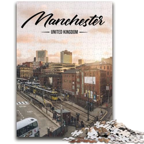 1000-teiliges Puzzle für Erwachsene und Jugendliche, Manchester, Stressabbau, schwierige Herausforderung, stärkt die Liebe zwischen Paaren (Größe 50x70cm) von NCVAZHASO