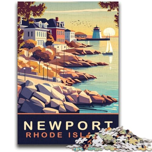 1000-teiliges Puzzle für Erwachsene und Jugendliche, Newport, geeignet für Kinder ab 14 Jahren, Familienspiele, tolle Geschenke für die ganze Familie (Größe 38x52cm) von NCVAZHASO