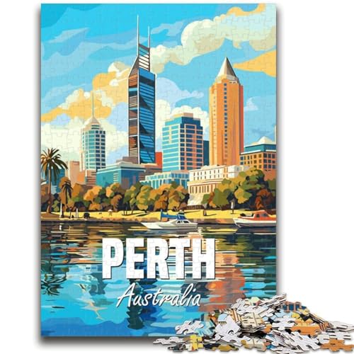 1000-teiliges Puzzle für Erwachsene und Jugendliche, Perth, Australien, Lernspielzeug, Spaß für zu Hause, Geburtstagsgeschenk, Reisegeschenk (Größe 50x70cm) von NCVAZHASO