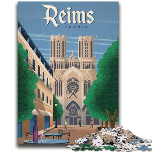 1000-teiliges Puzzle für Erwachsene und Jugendliche, Reims, ab 14 Jahren, schwer zu vervollständigen, Aber lustiges und humorvolles Geburtstagsgeschenk (Größe 50x70cm) von NCVAZHASO