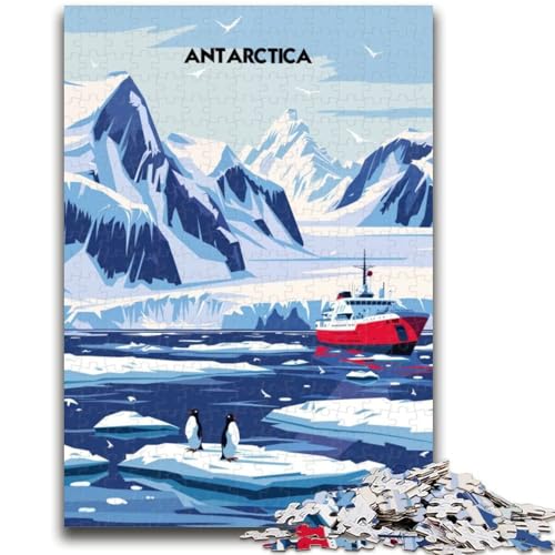 1000-teiliges Puzzle für Erwachsene und Jugendliche, Spielzeug für die Antarktisexpedition, Lernspiele, Stressabbau, geeignet als Schreibtischdekoration (Größe 50x70cm) von NCVAZHASO