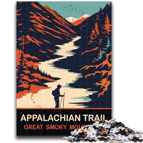 1000-teiliges Puzzle für Jugendliche und Erwachsene, Appalachian Trail, pädagogisches Spielzeug zum Stressabbau, Eltern-Kind-Interaktion für Kinder ab 14 Jahren (Größe 50x70cm) von NCVAZHASO
