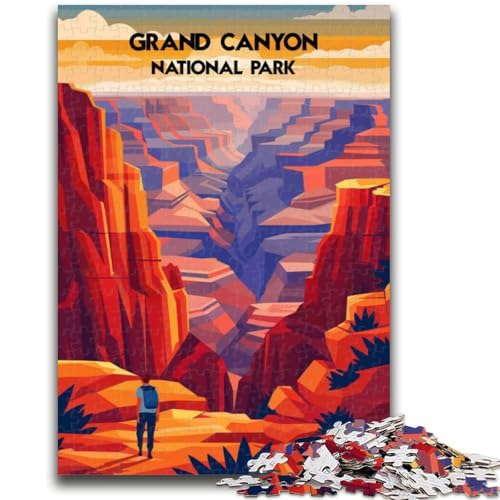 1000-teiliges Puzzle für Jugendliche und Erwachsene, Grand Canyon Majesty, Lernspielzeug, Spaß für zu Hause, Geburtstagsgeschenk, Reisegeschenk (Größe 38x26cm) von NCVAZHASO