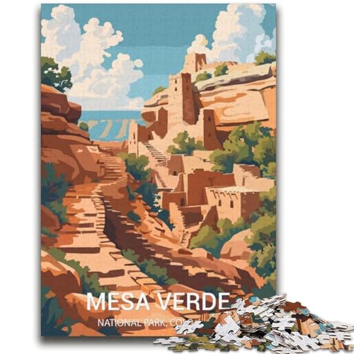 1000-teiliges Puzzle für Jugendliche und Erwachsene, Mesa Verde Nationalpark, Lernspielzeug, Spaß für zu Hause, Geburtstagsgeschenk, Reisegeschenk (Größe 38x52cm) von NCVAZHASO