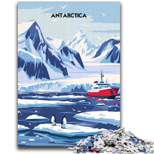 1000-teiliges Puzzle für Teenager, Geschenke zur Antarktisexpedition, pädagogisches Familienspiel, Wanddekoration, einzigartige Geburtstags (Größe 38x52cm) von NCVAZHASO