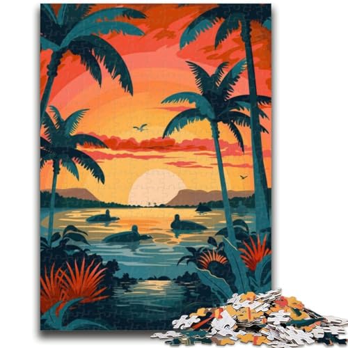 1000-teiliges Puzzle mit der Landschaft der Galapagosinseln Hilft dem Gehirn, süchtig machendes Spielzeug zu trainieren und Geduld zu fördern Geeignet für Paare (Größe 50x70cm) von NCVAZHASO