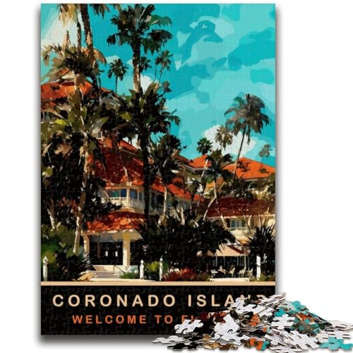 Puzzle 1000 Teile für Erwachsene, Geschenke, Coronado Island, Lernspiele, Heimdekoration, Lernspiel für Geburtstag, Weihnachten (Größe 38x26cm) von NCVAZHASO