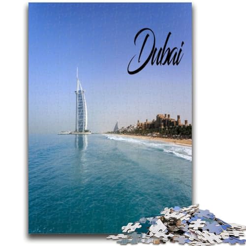 Puzzle 1000 Teile für Erwachsene, Geschenke, Dubai, Lernspiele, Heimdekoration, Lernspiel für Geburtstag, Weihnachten (Größe 38x26cm) von NCVAZHASO