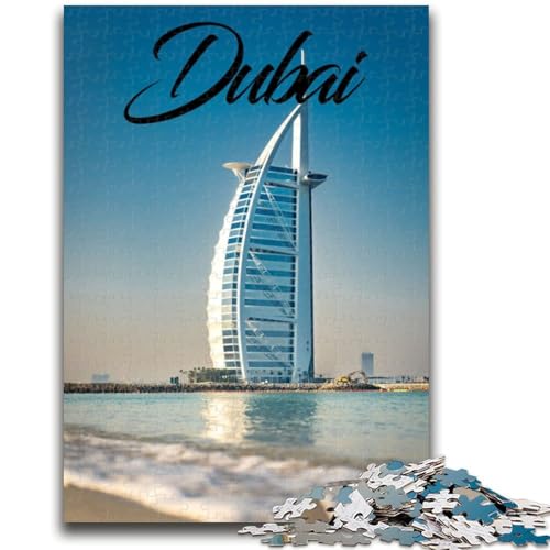 Puzzle 1000 Teile für Erwachsene, Geschenke, Dubai, Lernspiele, Heimdekoration, Lernspiel für Geburtstag, Weihnachten (Größe 38x26cm) von NCVAZHASO