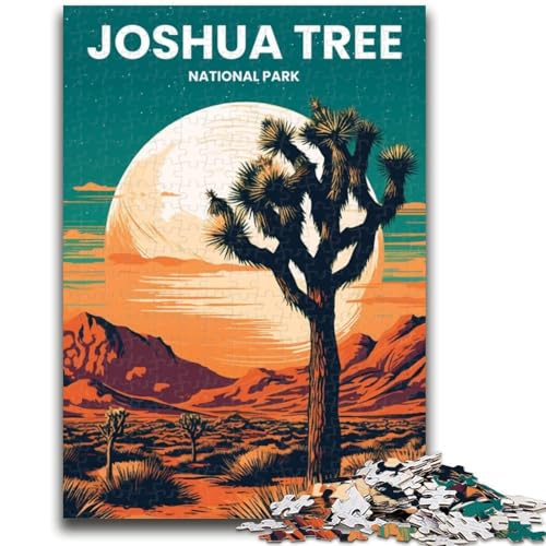 Puzzle 1000 Teile für Erwachsene, Geschenke, Joshua Tree (A), Lernspiele, Heimdekoration, Lernspiel für Geburtstag, Weihnachten (Größe 38x26cm) von NCVAZHASO