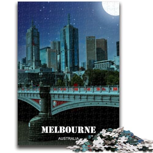 Puzzle 1000 Teile für Erwachsene, Geschenke, Melbourne City, Australien, Lernspiele, Heimdekoration, Lernspiel für Geburtstag, Weihnachten (Größe 50x70cm) von NCVAZHASO