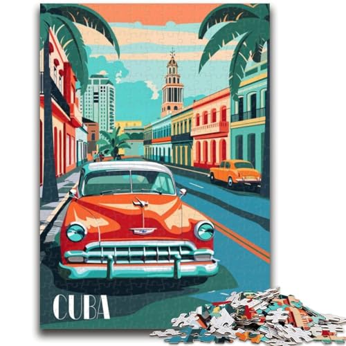 Puzzle 1000 Teile für Erwachsene, Geschenke, klassisches Kuba, Lernspiele, Heimdekoration, Lernspiel für Geburtstag, Weihnachten (Größe 50x70cm) von NCVAZHASO
