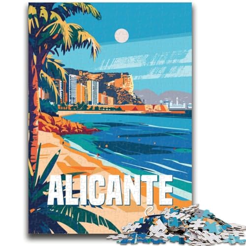 Puzzle 1000 Teile für Teenager, Alicante, Spanien, Lernspiele, Wanddekoration, einzigartige Geburtstags (Größe 38x26cm) von NCVAZHASO