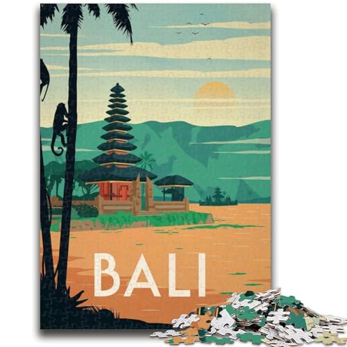 Puzzle 1000 Teile für Teenager, Bali, für Lernspiele, Herausforderungen, Spielzeug, als Geschenk für die ganze Familie (Größe 50x70cm) von NCVAZHASO