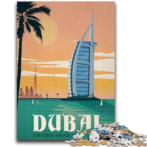 Puzzle 1000 Teile für Teenager, Dubai, Lernspiele, Wanddekoration, einzigartige Geburtstags (Größe 50x70cm) von NCVAZHASO