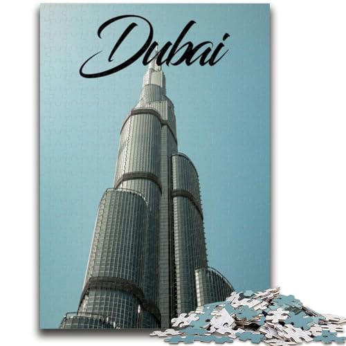 Puzzle 1000 Teile für Teenager, Dubai, als Lernspiel, Herausforderung, Spielzeug, als Geschenk für die ganze Familie (Größe 50x70cm) von NCVAZHASO