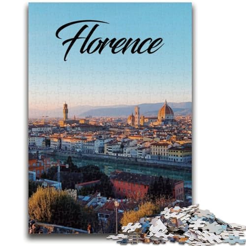 Puzzle 1000 Teile für Teenager, Florenz, für Lernspiele, Herausforderungen, Spielzeug, als Geschenk für die ganze Familie (Größe 50x70cm) von NCVAZHASO