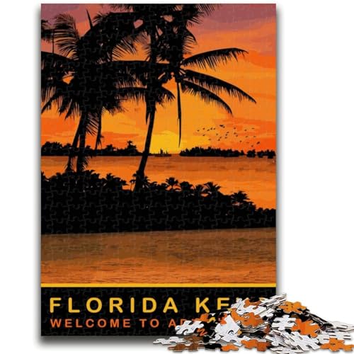 Puzzle 1000 Teile für Teenager, Florida Keys, Lernspiel, Herausforderung, Spielzeug, Geschenk für die ganze Familie (Größe 38x26cm) von NCVAZHASO
