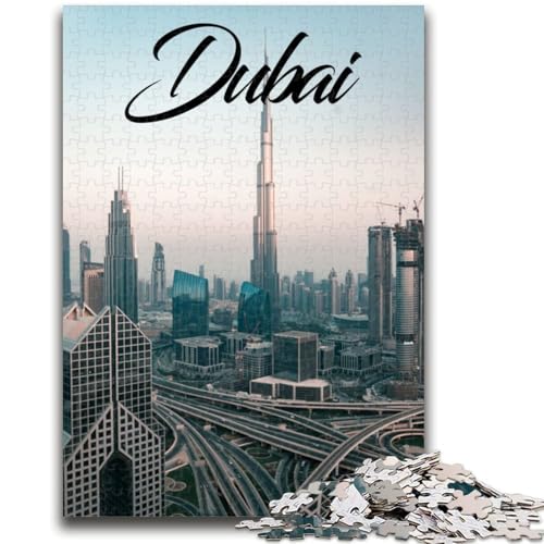 Puzzle 1000 Teile für Teenager, Geschenke, Dubai, Lernspiel, Herausforderung, Spielzeug, Wanddekoration, einzigartige Geburtstags (Größe 50x70cm) von NCVAZHASO