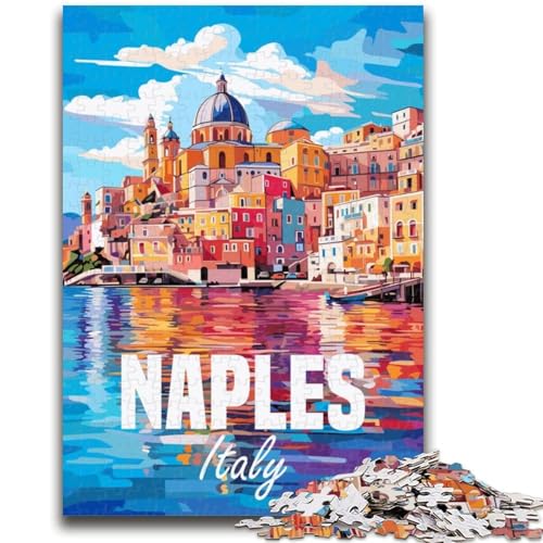 Puzzle 1000 Teile für Teenager, Geschenke, Neapel, Italien, Lernspiel, Herausforderung, Spielzeug, Wanddekoration, einzigartige Geburtstags (Größe 50x70cm) von NCVAZHASO