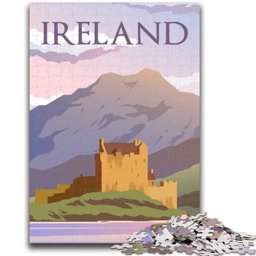 Puzzle 1000 Teile für Teenager, Irland, Stressabbau, schwierige Herausforderung, gutes Geschenk für die ganze Familie (Größe 38x26cm) von NCVAZHASO