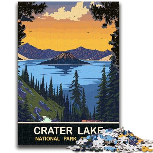 Puzzle 1000 Teile für Teenager, Kratersee, Lernspiel, Herausforderung, Spielzeug, Geschenk für die ganze Familie (Größe 50x70cm) von NCVAZHASO
