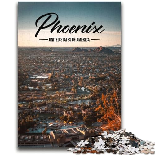Puzzle 1000 Teile für Teenager, Phoenix-Lernspiele, Wanddekoration, einzigartige Geburtstags (Größe 38x52cm) von NCVAZHASO