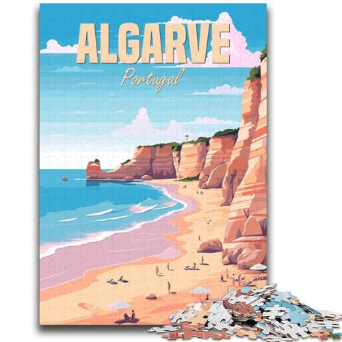 Puzzle für Erwachsene, 1000 Teile, Algarve, Portugal Hilft dem Gehirn, süchtig machendes Spielzeug zu trainieren, um Geduld zu fördern EIN Kunstwerk (Größe 38x52cm) von NCVAZHASO