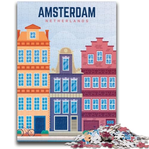 Puzzle für Erwachsene, 1000 Teile, Amsterdam, Niederlande Hilft dem Gehirn, süchtig machendes Spielzeug zu trainieren, um Geduld zu fördern EIN Kunstwerk (Größe 50x70cm) von NCVAZHASO