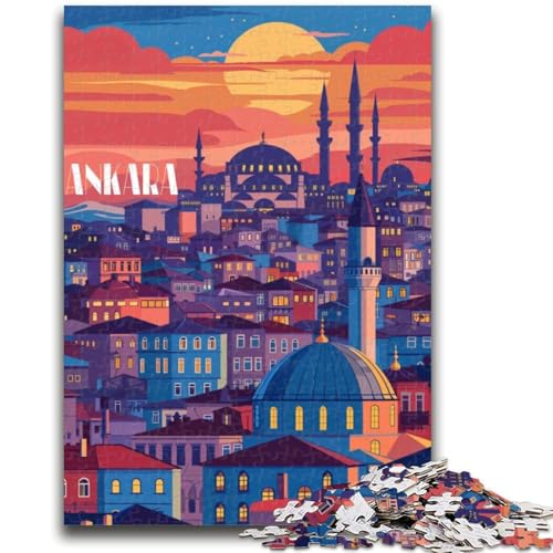 Puzzle für Erwachsene, 1000 Teile, Ankara Twilight, für Kinder ab 14 Jahren, interessante Geschenke zur Stressreduzierung für Freunde und Familie (Größe 38x26cm) von NCVAZHASO