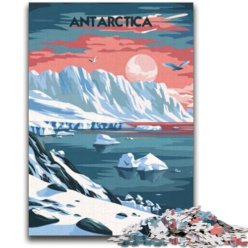 Puzzle für Erwachsene, 1000 Teile, Antarktische Majestät, Familienspaß für Kinder, ganze Familie, ab 14 Jahren (Größe 38x52cm) von NCVAZHASO