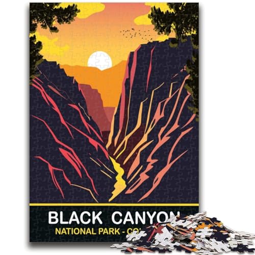 Puzzle für Erwachsene, 1000 Teile, Black Canyon Sunset, für Lernspiele, herausforderndes Spielzeug, ganze Familie (Größe 50x70cm) von NCVAZHASO