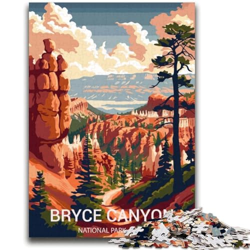 Puzzle für Erwachsene, 1000 Teile, Bryce Canyon Nationalpark, für Kinder ab 14 Jahren, interessante Geschenke zur Stressreduzierung für Freunde und Familie (Größe 38x52cm) von NCVAZHASO