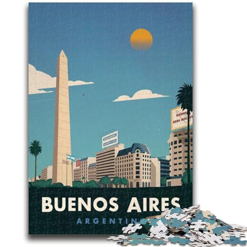 Puzzle für Erwachsene, 1000 Teile, Buenos Aires, Lernspiel, Herausforderungsspielzeug, ganze Familie (Größe 50x70cm) von NCVAZHASO
