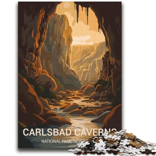 Puzzle für Erwachsene, 1000 Teile, Carlsbad Caverns, Familienspaß, ganze Familie, ab 14 Jahren (Größe 38x52cm) von NCVAZHASO