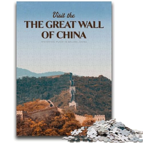 Puzzle für Erwachsene, 1000 Teile, Chinesische Mauer, Lernspiel, Herausforderungsspielzeug, ganze Familie (Größe 50x70cm) von NCVAZHASO
