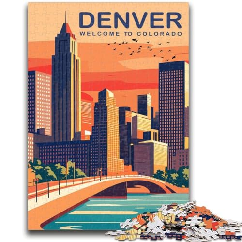 Puzzle für Erwachsene, 1000 Teile, Denver, für Kinder ab 14 Jahren, interessante Geschenke zur Stressreduzierung für Freunde und Familie (Größe 50x70cm) von NCVAZHASO