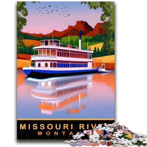 Puzzle für Erwachsene, 1000 Teile, Flusstour, Lernspiel, Herausforderungsspielzeug, ganze Familie (Größe 38x26cm) von NCVAZHASO