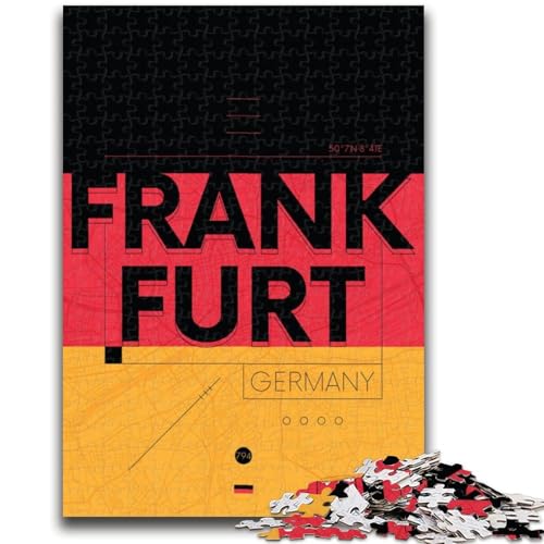 Puzzle für Erwachsene, 1000 Teile, Frankfurt, Deutschland, Familienspaß, ganze Familie, ab 14 Jahren (Größe 50x70cm) von NCVAZHASO